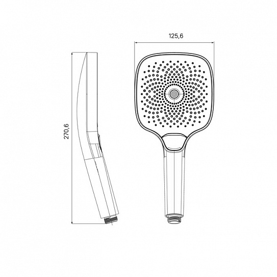 Лейка для душа Iddis SpaHome SPA3FSBi18
