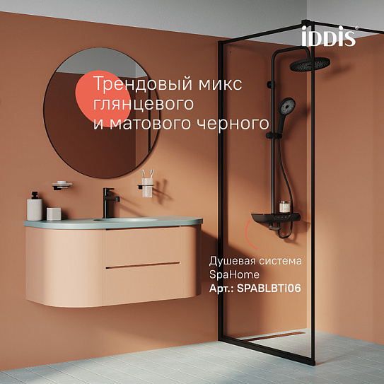 Смеситель для умывальника IDDIS Aiger AIGGB00i01 черный