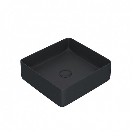 Раковина накладная 36 черная  Iddis Slide SLIBM01i27 квадратная