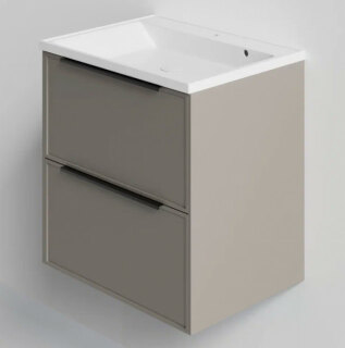 Тумба под раковину Simpla Cappuccino 80 см (рак. 252482) бежевая матовая La Fenice FNC-01-SIM-С-80-2