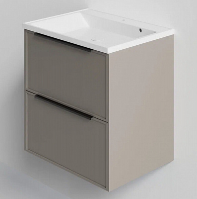 Тумба под раковину Simpla Cappuccino 80 см (рак. 252482) бежевая матовая La Fenice FNC-01-SIM-С-80-2