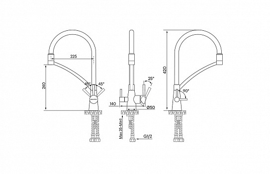 Смеситель для кухни Paulmark Siеgen Si213111-CR