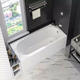 Ванна из литьевого мрамора 170х75 Bas Марбея ВА00022 белая глянцевая