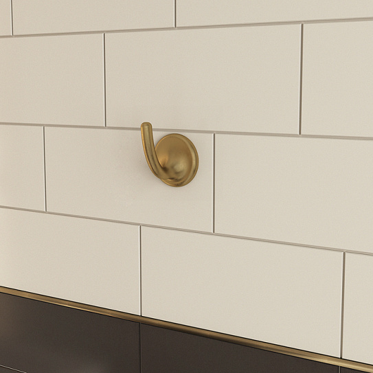 Комплкект одинарных крючков  Iddis Oldie OLDBR10i41, бронза