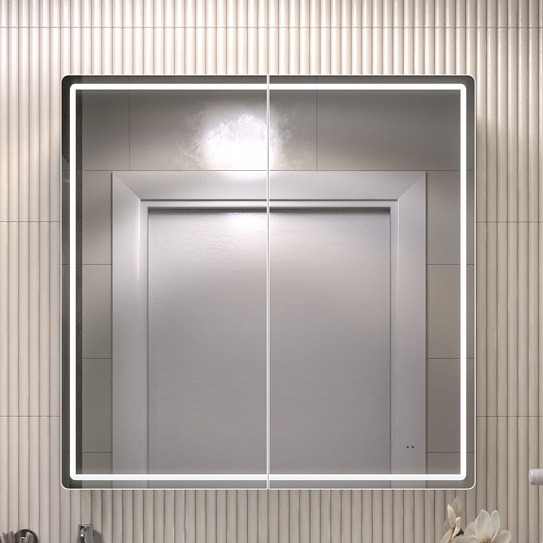 Шкаф навесной VIGO Geometry Classic 800 с зеркалом