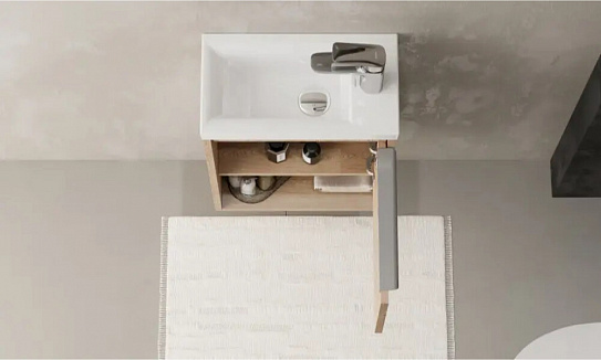 Тумба под раковину Aquaton Хоуп 40, 1 створка, орех 1A287101HP6C0 (под рак. 250963)