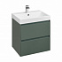 Тумба с раковиной Roca Ona 600 A857613513 2 ящика,зеленый матовый