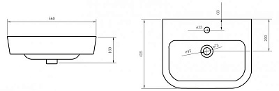 Чаша раковины Belbagno ALBANO  BB120L