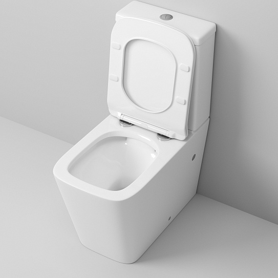 Унитаз напольный с тонкой крышкой Grossman GR-4445S (640*360*830)