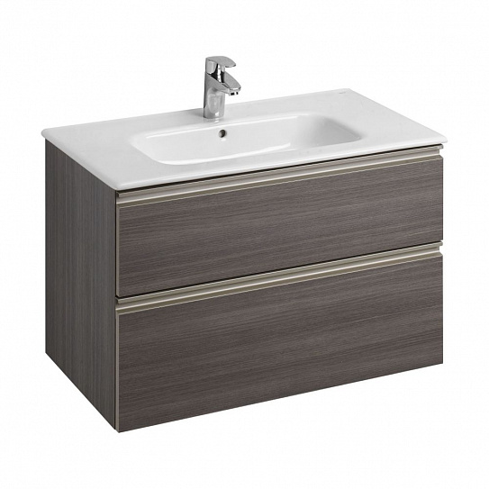 Тумба под раковину Roca The Gap 80 городской дуб 2 ящика A857399402