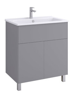 Тумба под раковину ФОРЕСТ ПРО 75 туманный серый (раковина 161073 в комплект не входит) AQUATON 1A297101FR4D0
