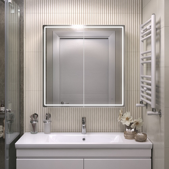 Шкаф навесной VIGO Geometry Classic 800 с зеркалом