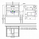 Тумба с раковиной 60 см Iddis Brick 60 BRI60W0i95K