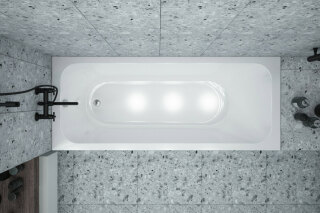 Акриловая ванна 170х70 МетаКам Strict без каркаса АВS_014232