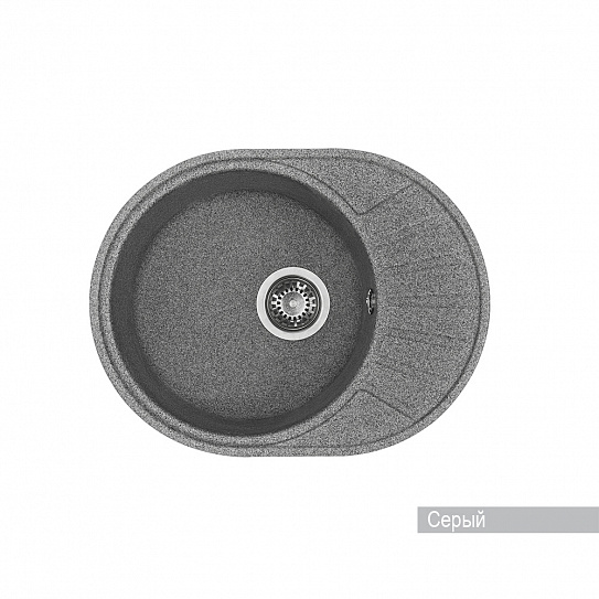 Мойка гранитная Акватон Чезана  серая 1A711232CS230