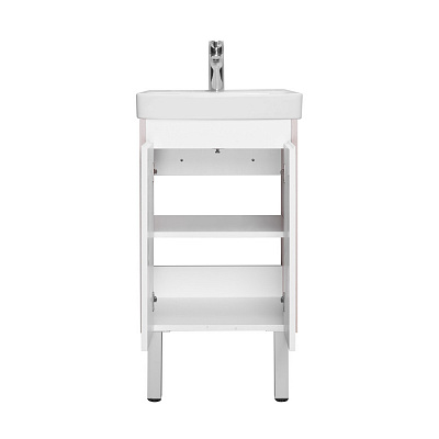 Тумба под раковину AQUATON Сканди Doors 45 белый глянец/дуб верона 1A278701SDB20