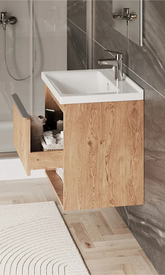 Тумба под раковину Aquaton Хоуп 60 1 створка Орех 1A287201HP6C0 (под рак.146528)