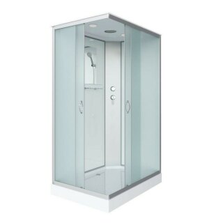 Душевая кабина 100х80х215 Niagara NG-43085-14Q низкий поддон 13см, стекло матовое