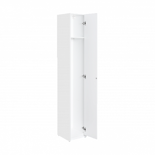 Шкаф - колонна 31 см Aquaton Лондри белая, узкая 1A260603LH010