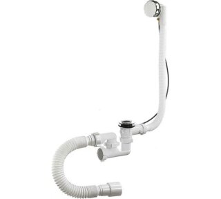 Cифон для ванны 1 1/2 х 40 А-27089 ORIO регулир, п/а, с переливом 40/50