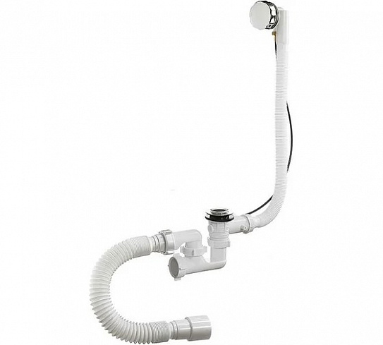 Cифон для ванны 1 1/2 х 40 А-27089 ORIO регулир, п/а, с переливом 40/50