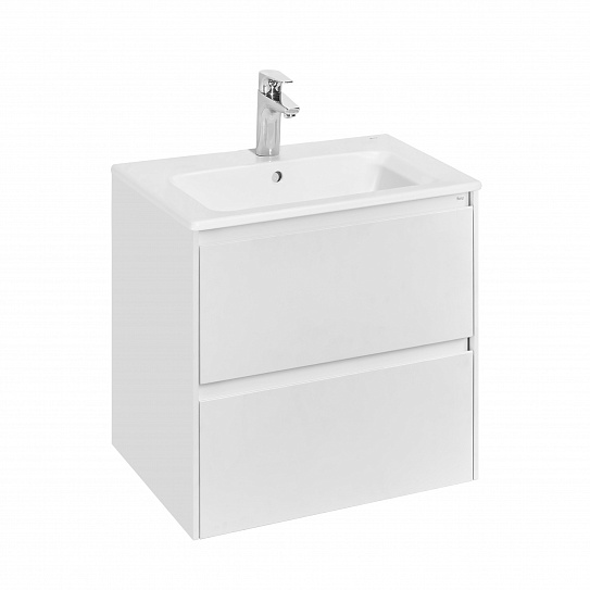 Тумба под раковину Roca Ona 600 белый матовый 2 ящика A857613509