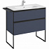 Тумба под раковину Roca Domi 80 2 ящика синий матовый ZRU9307868