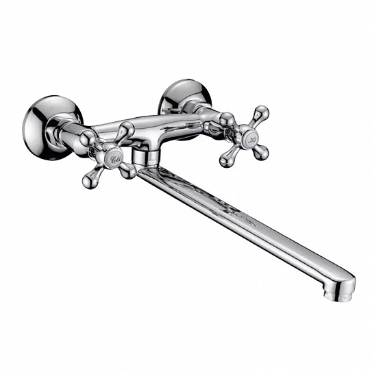 Смеситель для ванны вентильный Calorie CAL8034A поворотный длинный излив