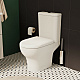 Унитаз-компакт напольный VitrA Zentrum 9012B003-7209 с сиденьем микролифт белый санитарный фарфор антибактериальное покрытие Hygiene