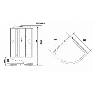 Душевая кабина Niagara Eco NG-7510-14R