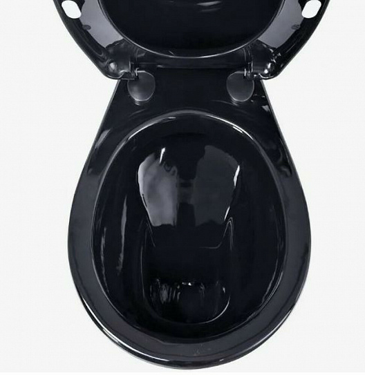 Унитаз-компакт Оскольская Керамика "Дора-Антивсплеск", черный