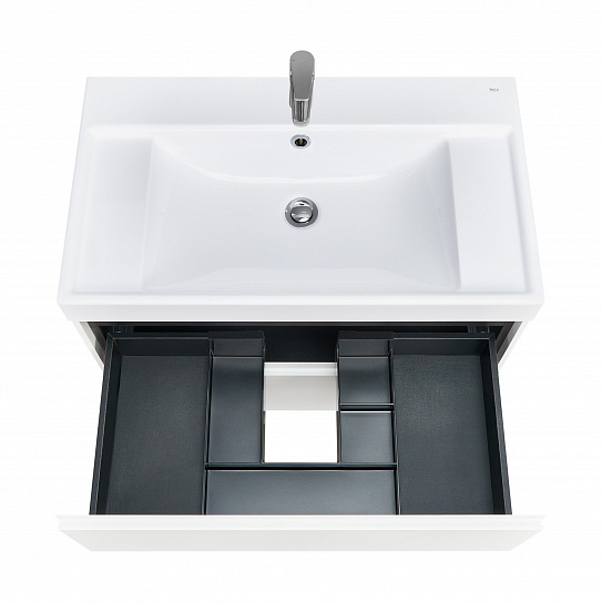Тумба под раковину Roca Ona 800 белый матовый 2 ящика A857630509