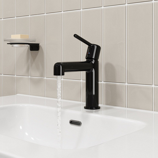 Смеситель для умывальника IDDIS Aiger AIGGB00i01 черный