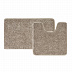 Набор ковриков для ванной комнаты, 50х80 + 50х50, микрофибра, светло-коричневый Iddis BSET07Mi13