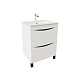 Тумба с умывальником, напольная, 60 см, белая, IDDIS Cloud CLO60WFi95K