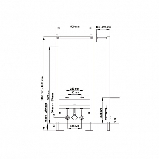 Инсталляция для подвесного биде Berges Atom 049216