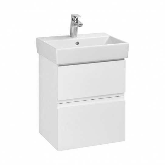 Тумба под раковину Roca Oleta 50 белый глянец, 2 ящика, A857638806
