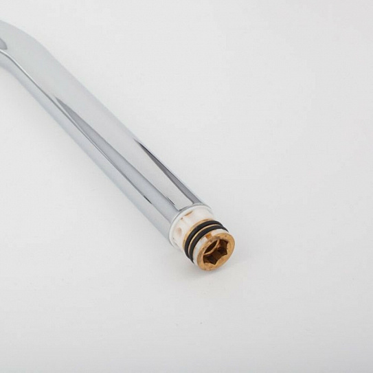 Излив для кухонного смесителя IDDIS, J-образный, латунь, 176 мм, поворотный, хром 995J18C5SMF,