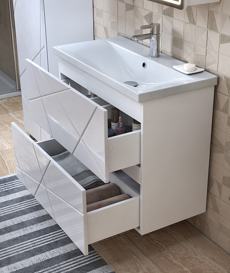 Тумба напольная с раковиной Vigo Geometry 2-700 tn.bsf.GEO.FOS.70.2Y