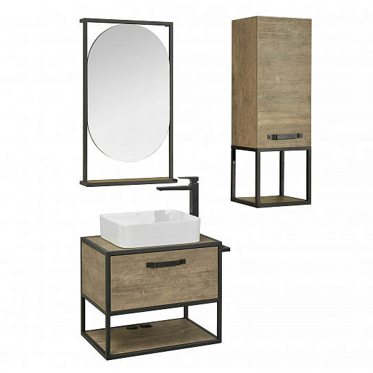 Тумба под накладную раковину Aquaton Лофт Фабрик 65 дуб кантри 1A242301LTDY0