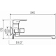 Смеситель для ванны ø40 РМС SL55-006EK