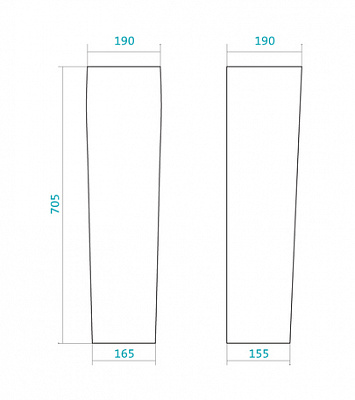 Пьедестал для раковины Santek Нео 1WH302182