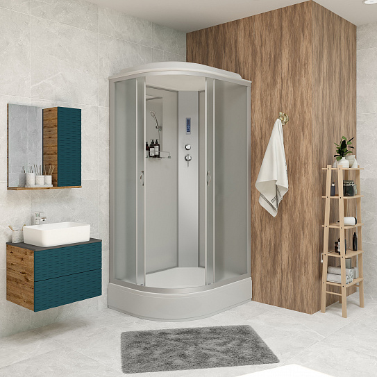 Душевая кабина угловая асимметричная Niagara NG-33184-14RP 110х80