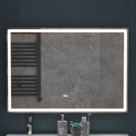 Зеркало в ванную 100х70 VIGO GEOMETRY LUXE 1000 на взмах