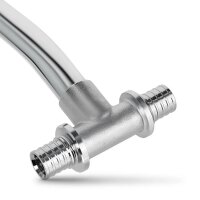 Тройник для отопления латунь Kan-therm Push 14х2 / 14х2 мм с трубкой 9013.14