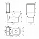 Унитаз-компакт Sanita Luxe Quadro Slim DM (тонкое сиденье дюропласт, микролифт) QDRSLCC01151022
