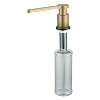 Дозатор латунь золотой сатин 300мл Gappo G406-3