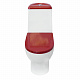 Унитаз-компакт Sanita Luxe Best Color Red (сиденье дюропласт, микролифт) BSTSLCC07110522