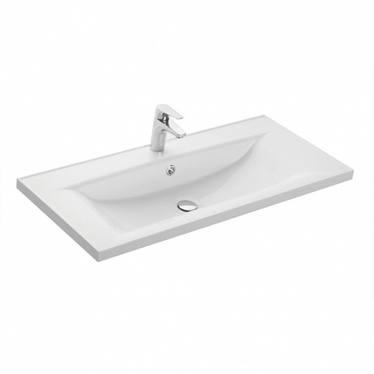 Мебельная раковина 100 см Aquaton Айрис 100 белая 1A723031AG010