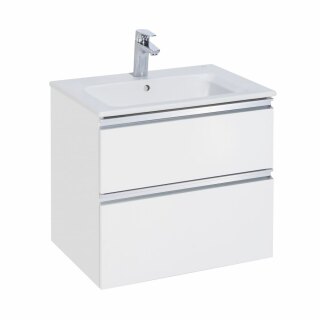 Тумба под раковину Roca The Gap 60 белый глянец 2 ящика A857397806